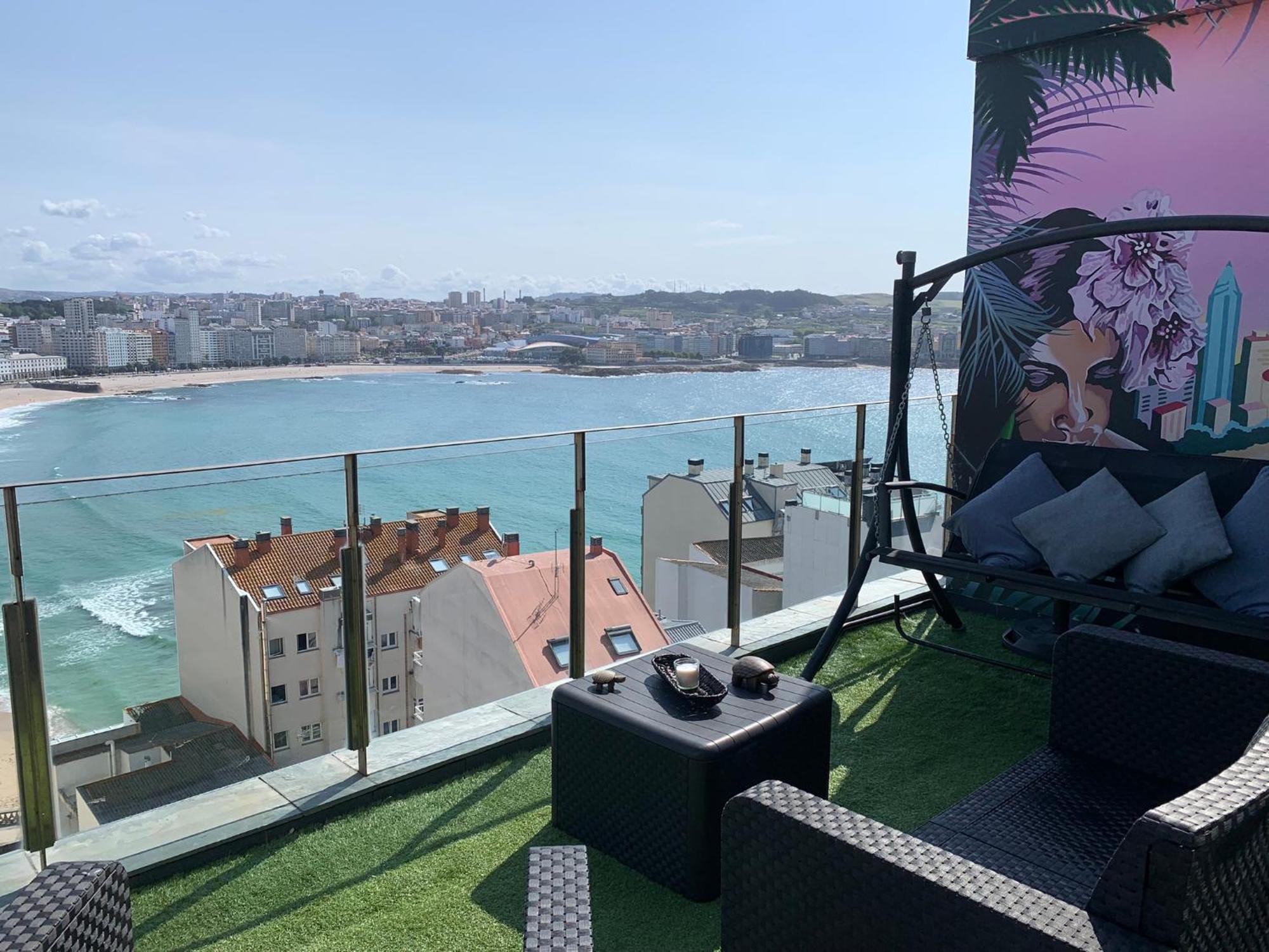 Apartamento Vistas Coruna 3 Habitaciones A Coruña Eksteriør billede
